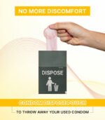 dispose pouches with banana flavoured condom