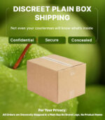 Disreet shipping box with apple flavour condom