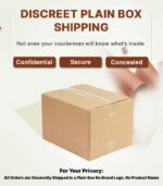 Disreet shipping box with chocolate flavour condom