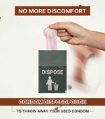 dispose pouches with chocolate condom