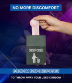 dispose pouches with long last condom