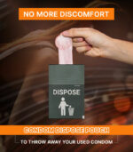 dispose pouches with super dotted condom