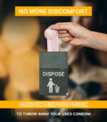 dispose pouches with dotted condom