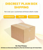 Disreet shipping box with banana flavoured condom