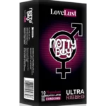 Box of 10 pcs of Extra Ribbed Condoms By Notty Boy